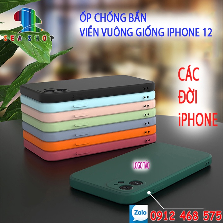Mua Ốp lưng VIỀN VUÔNG iPhone 6s Plus,7 Plus,8 Plus,XS Max,11,12 Pro ...