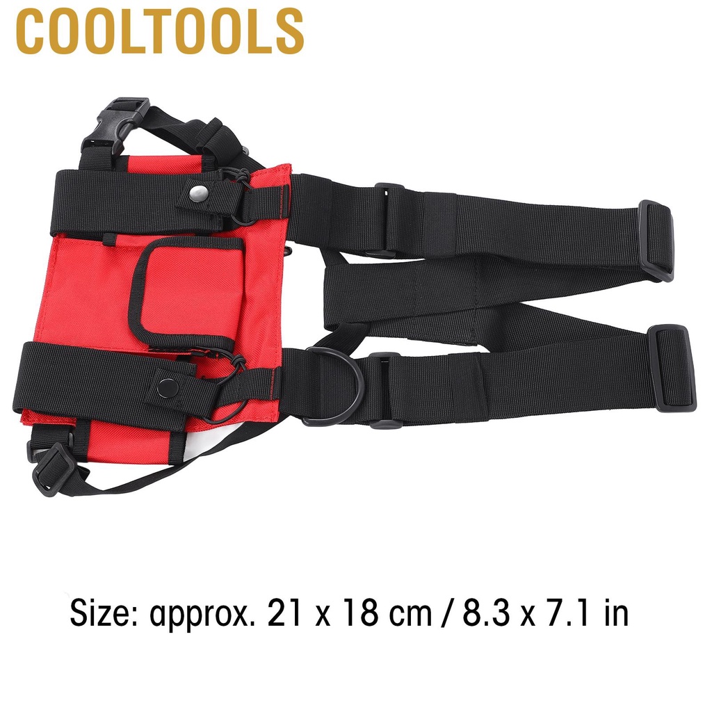 Cooltools Chest Bag  Multi Pocket Wear Resistant Durable Portable Waterproof Vest Rig with Adjustable Shoulder Straps for Outdoor