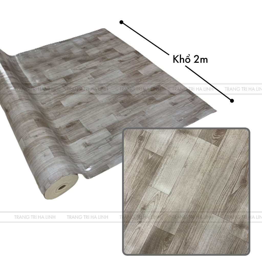 Simili lót sàn vân gỗ dày 1.6mm chống trơn trượt giá rẻ