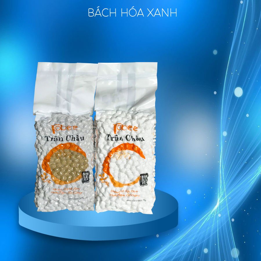 Trân Châu Đen Caramel Đường Đen - Trân Châu Tobee - Trân Châu Nấu Trà Sữa, Chè - Túi 3KG - Bách Hóa Xanh