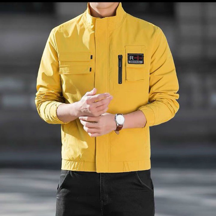 Áo khoác kaki túi hộp nam nữ phong cách hàn quốc - skymen Fashion AKK02