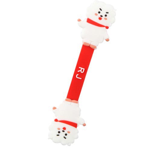 Dụng cụ silicon quấn gọn dây cáp sạc phong cách BT21