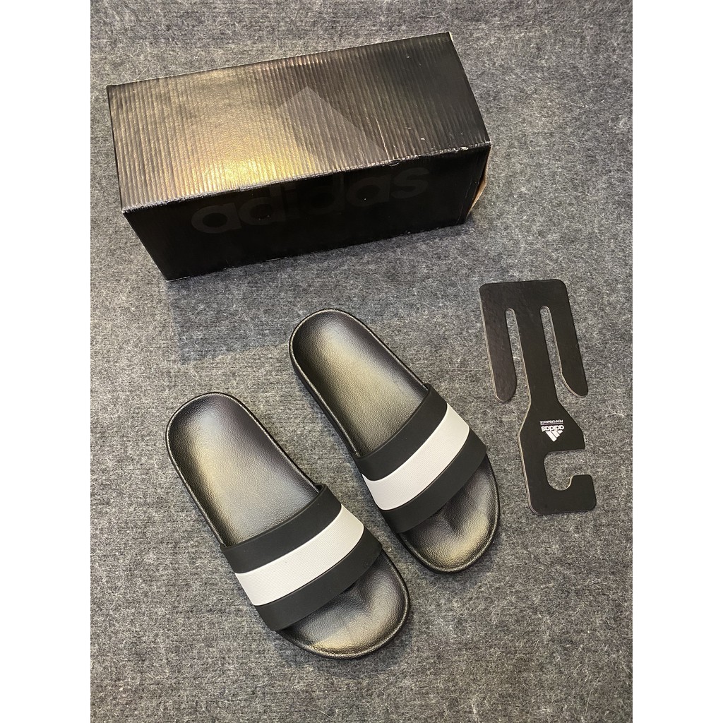 Dép adidas 3 sọc nam - đen