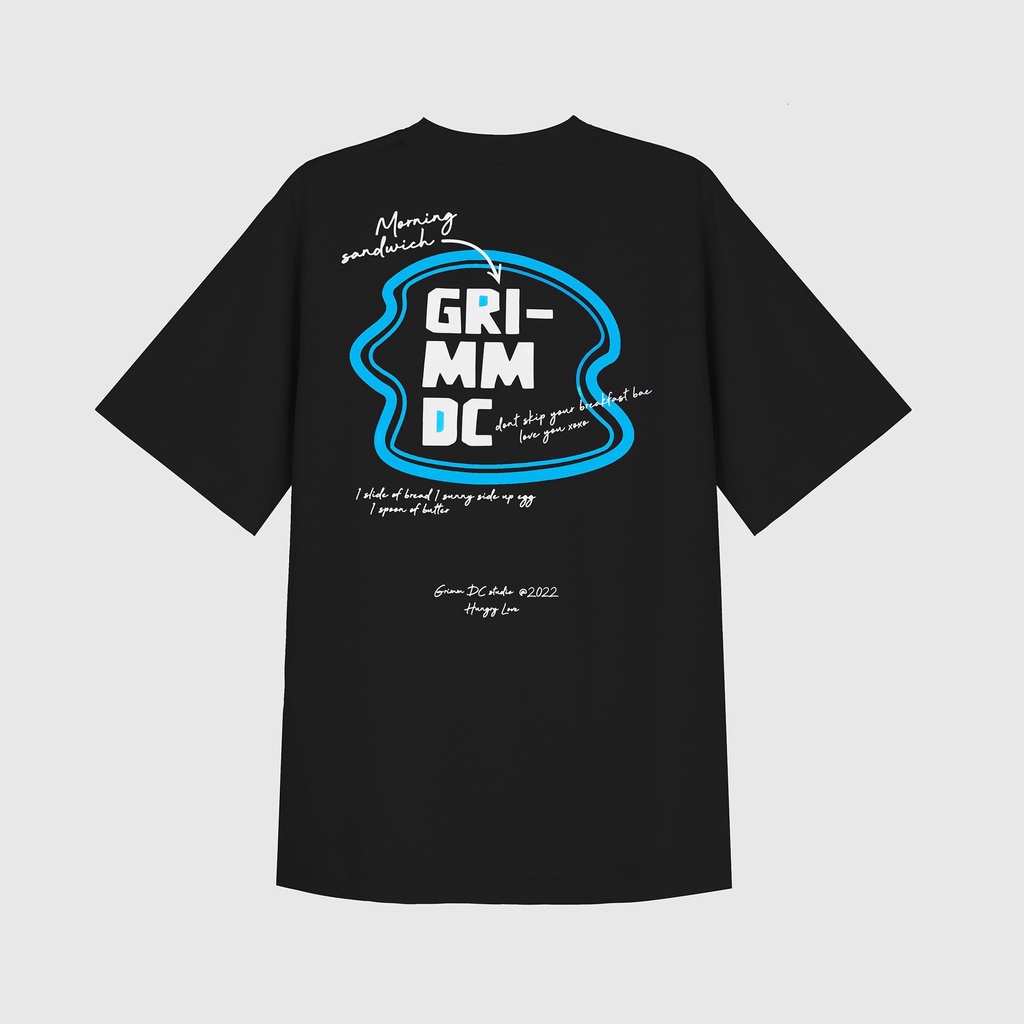 Grimm DC Áo Hungry love | Breakfast // Black