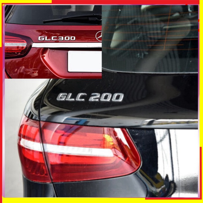 [GIÁ SỐC - HÀNG CHÍNH HÃNG] Sản phẩm  Decal tem chữ GLC300, GLC250, GLC200 dán đuôi xe hơi, ô tô