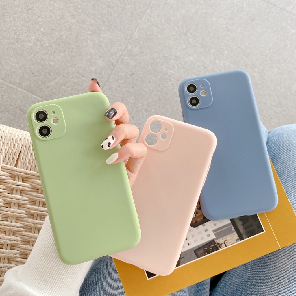 Ốp lưng iphone trơn dẻo 7 màu nhựa dẻo 6 6plus 7 7plus 8 8plus x xr xs 11 12 pro promax