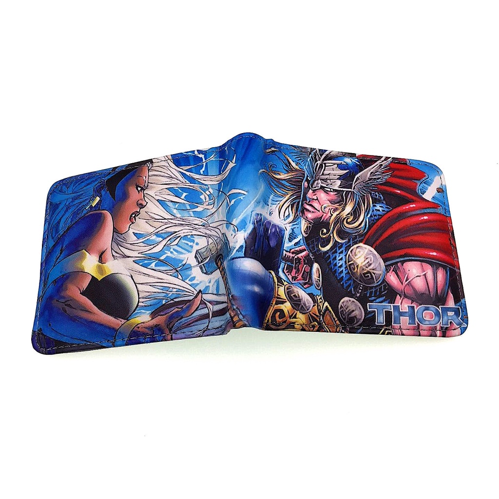 Ví ngắn in họa tiết siêu anh hùng Marvel thời trang cho nam