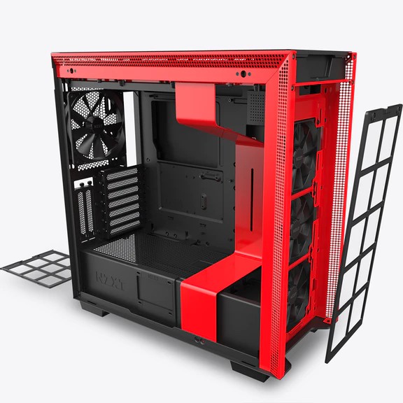 Vỏ Case Máy Tính NZXT H710i Màu Đen Đỏ