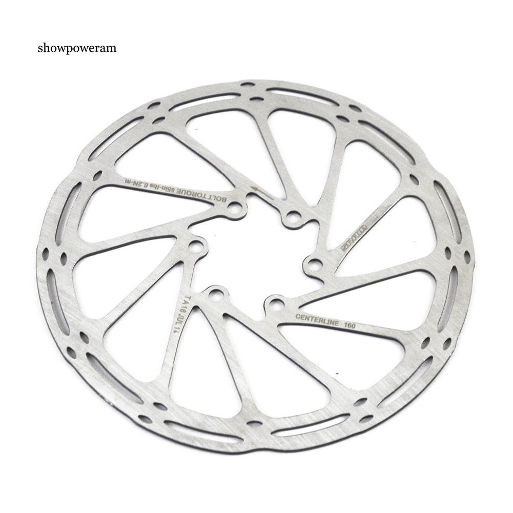 Đĩa phanh 6 cạnh 160mm 180mm cho xe đạp leo núi