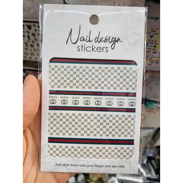 sticker thương hiệu - dán móng cực xinh