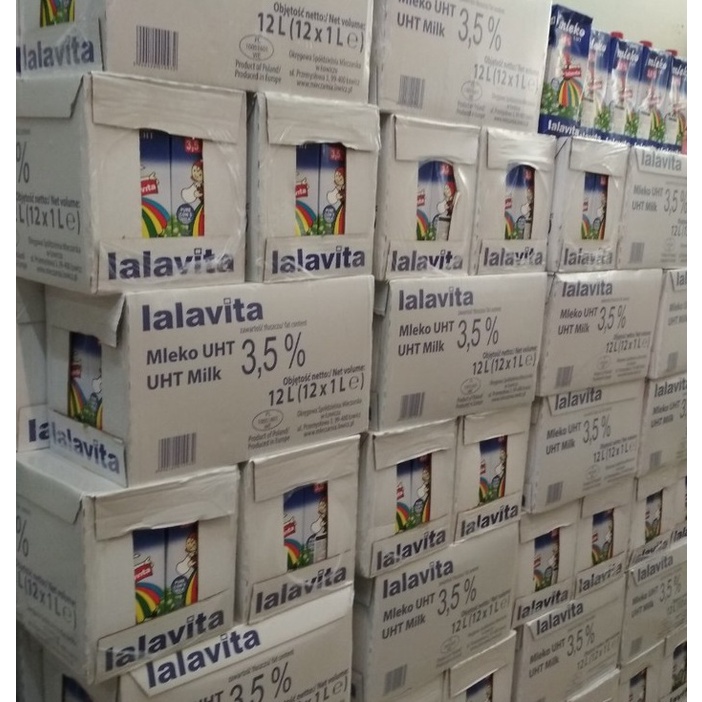 Sữa Tươi Nguyên Chất Tiệt Trùng nguyên kem LALAVITA - Không Đường 1 lít (xuất xứ Ba Lan)