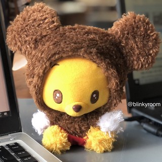 Gấu bông Pooh cosplay Mickey