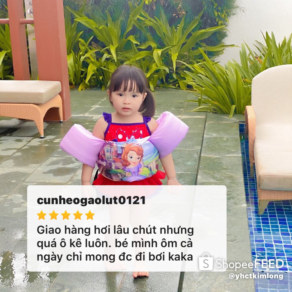 Phao tập bơi liền thân cho bé 15-35kg - phao tay đỡ ngực cho bé