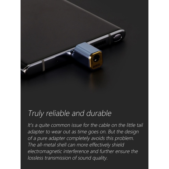 Giắc Type C Ra 3.5 ddHiFi Aluminum Alloy TC35B