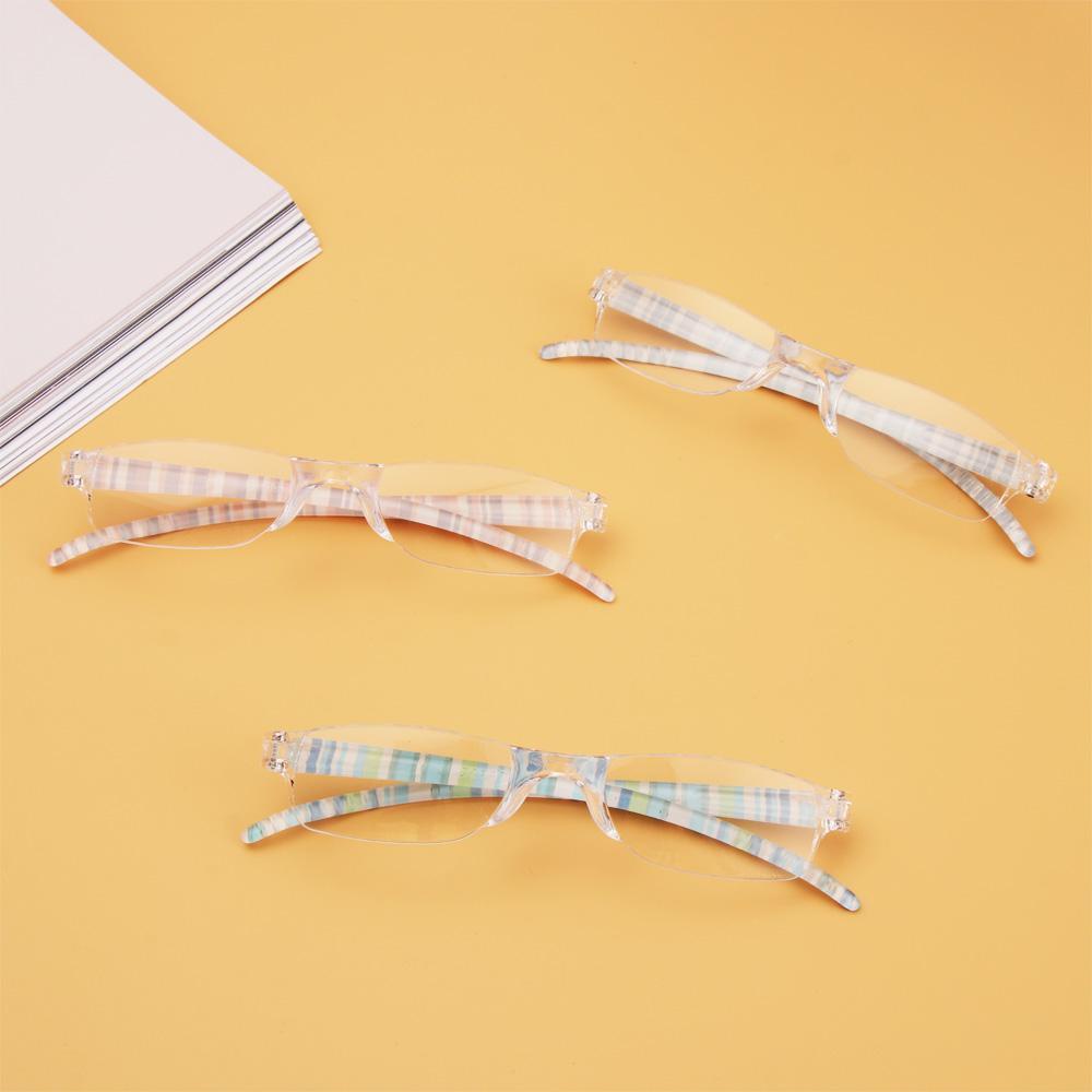 Kính Đọc Sách Gọng Kẻ Sọc Nhiều Màu Sắc Siêu Nhẹ Thoải Mái