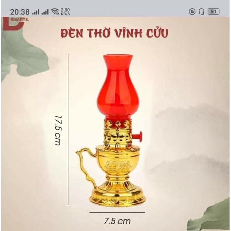 Đèn thờ chạy pin vĩnh cửu
