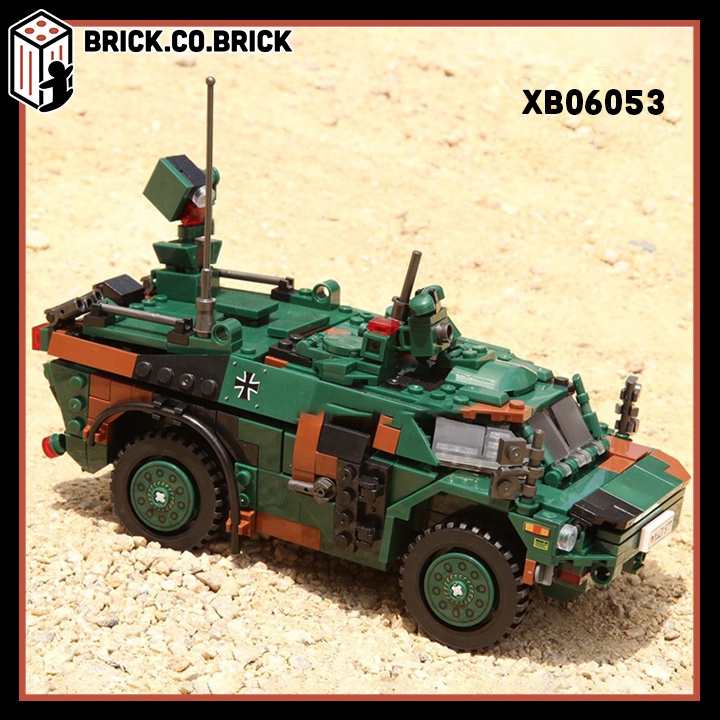 Mô Hình Lắp Ráp Xe Quân Sự Đức Fennek Army Armored Vehicle Fennek XB06053