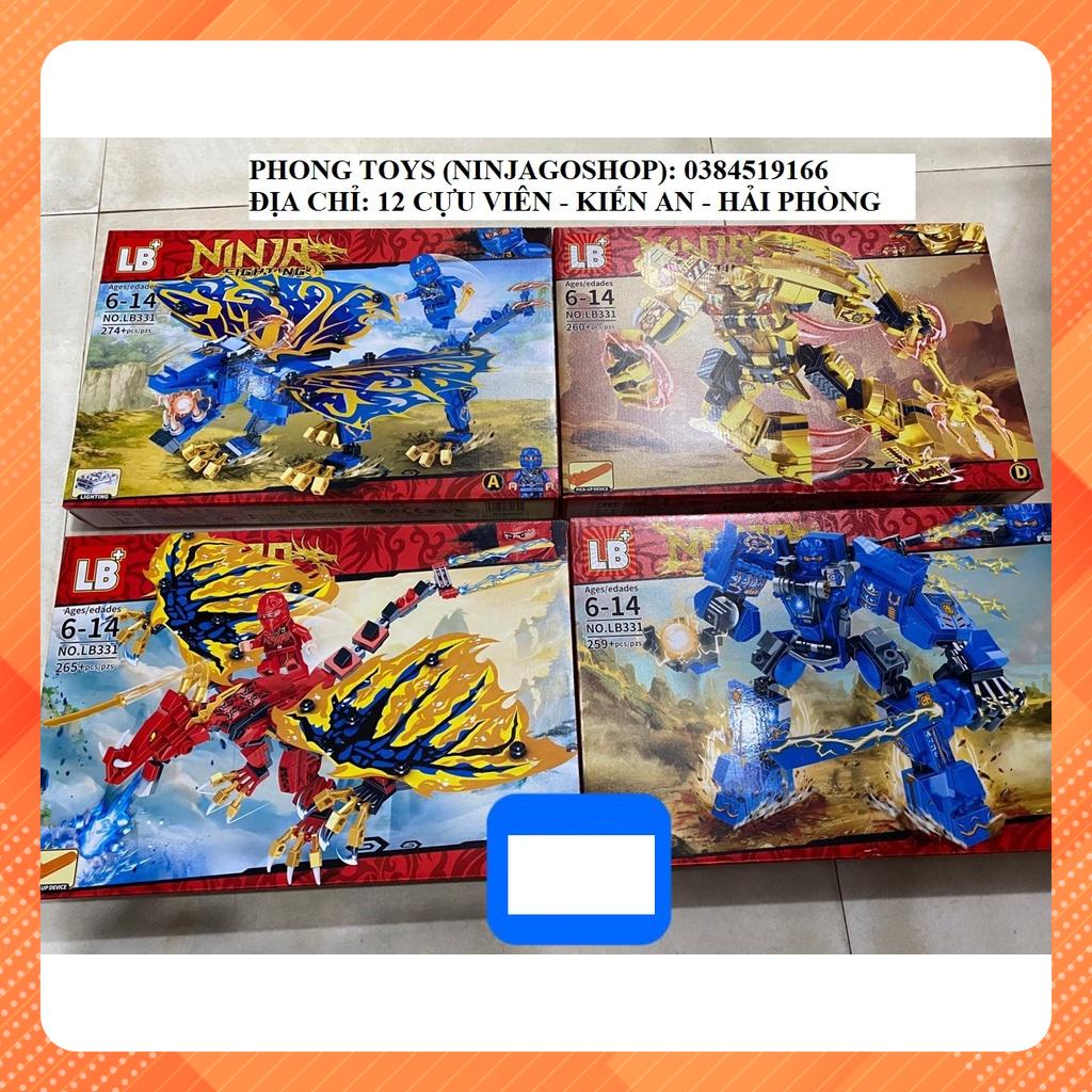 LẮP RÁP XẾP HÌNH LEGO NINJAGO LB 331 : ROBOT VÀ RỒNG CỦA CHIẾN BINH NINJA SEASON 13