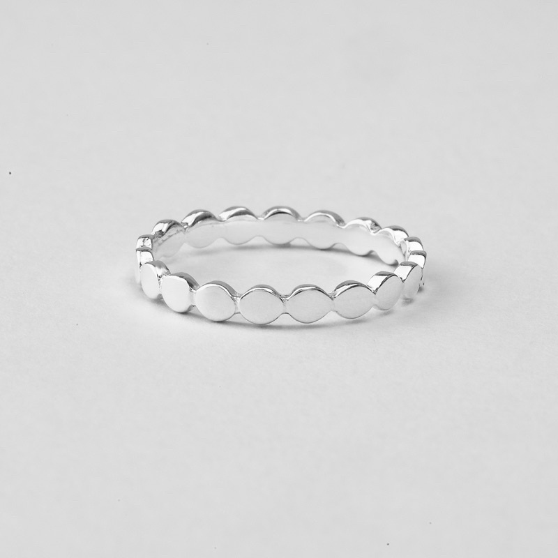 Nhẫn bạc 925 Bling It phong cách đơn giản unisex BIN387