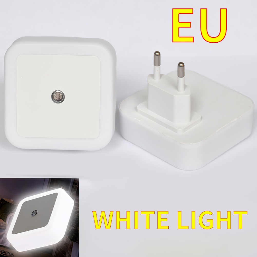 Đèn led Cảm Ứng Ánh Sáng Ban Đêm Tự Động Điều Khiển Phòng Ngủ Phích Cắm us