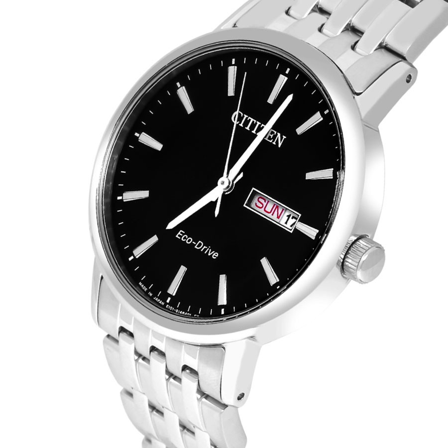 Đồng Hồ Nam Citizen Dây Thép Không Gỉ BM9010-59E - Mặt Đen (Sapphire)