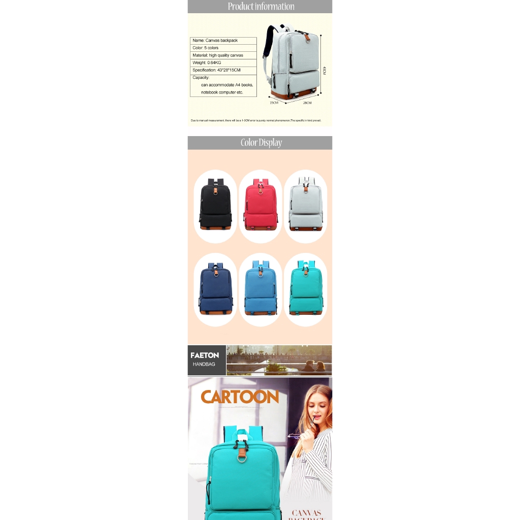 Balo đựng laptop Chuwanglin chống nước đa năng thời trang cho nam nữ