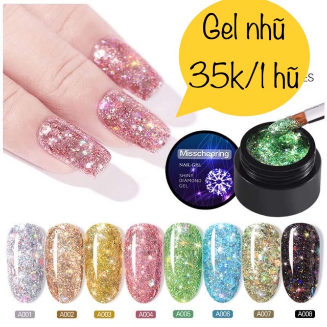 gel nhũ trang trí móng