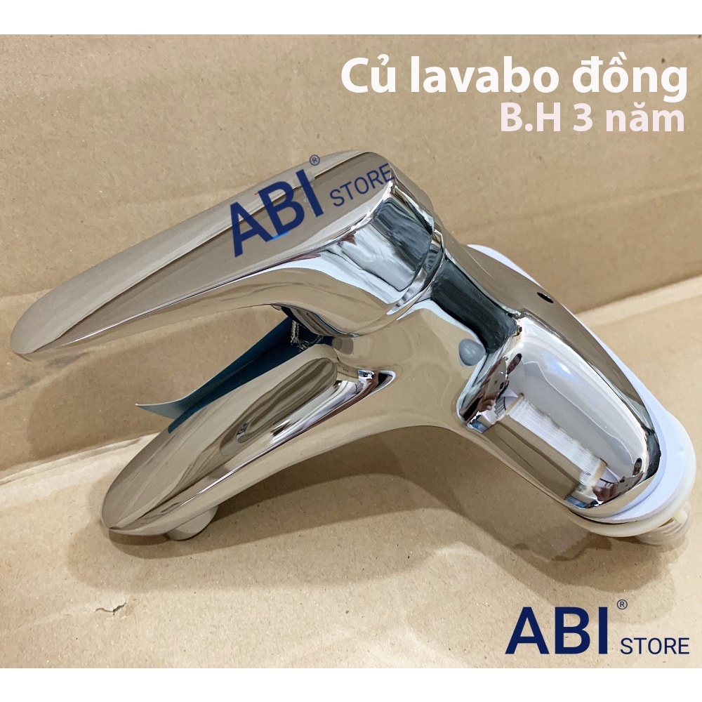 Củ vòi lavabo nóng lạnh 3202 nước khỏe hàng hãng Việt Nam thân đồng b.h 3 năm