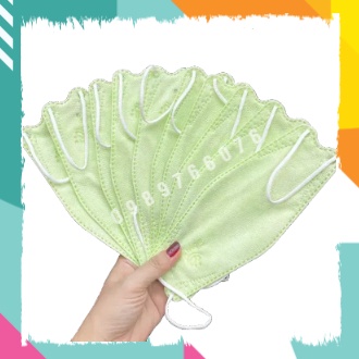 10 cái khẩu trang màu xanh lá Mask KF94 y tế kháng khuẩn tiêu chuẩn Hàn Quốc có 4 lớp chống dịch người lớn