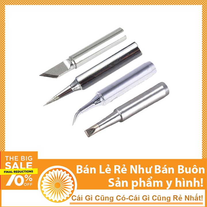 Combo Bộ Mũi Hàn Cho Máy Hàn Hakko 936 Dao-Tù-Nhọn-Cong