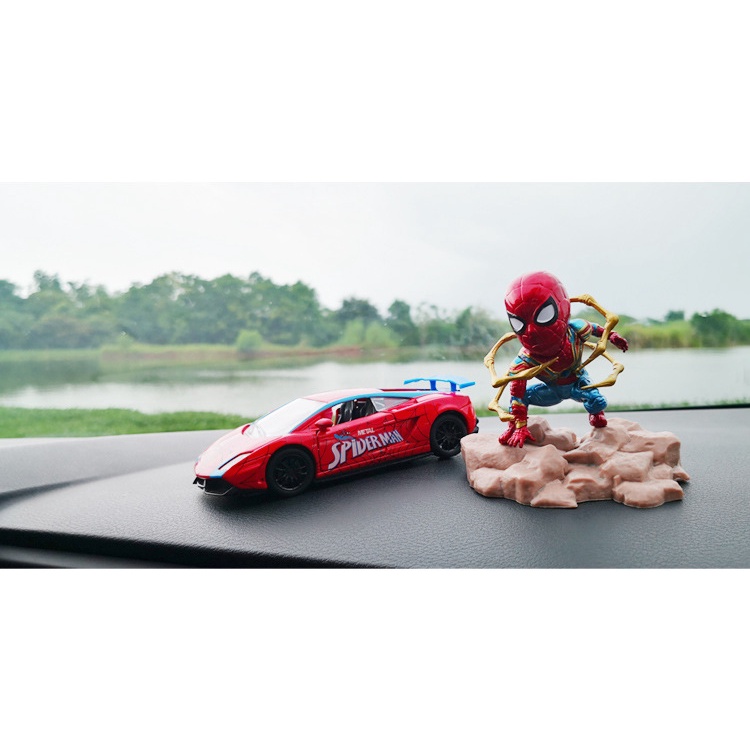 Đồ Chơi Búp Bê Hình Người Nhện Bằng Sắt Mới Thủ Công Trang Trí Nội Thất Xe Hơi Quần Áo