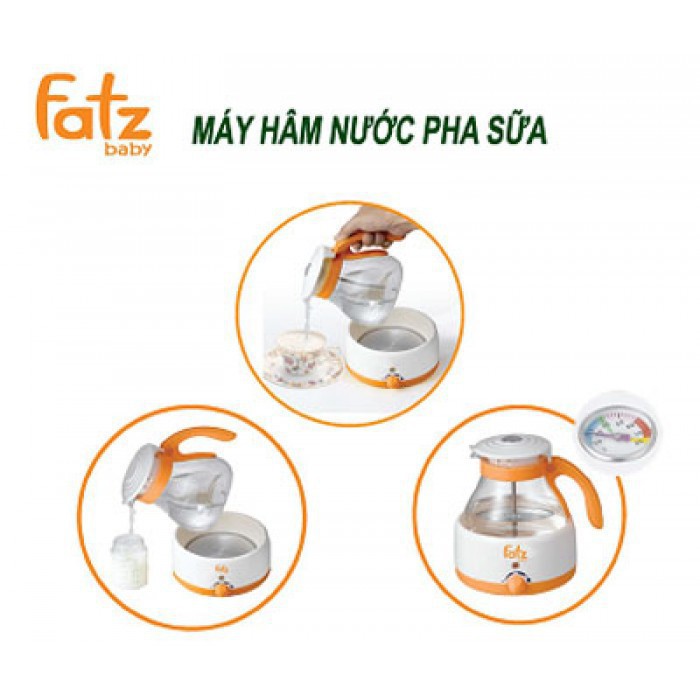 Máy hâm nước pha sữa 800ml Fatz baby FB3004SL / FB3005SL có đồng hồ đo nhiệt độ