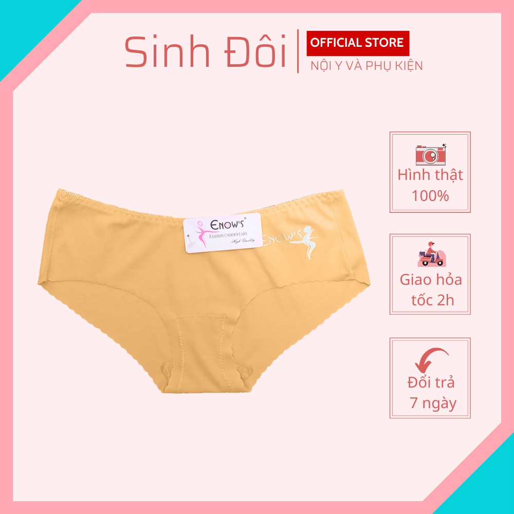 Quần lót su nữ đúc cao cấp Enow's cạp thấp phom mini chất mềm mịn thoáng mát không lộ đường may size dưới 55kg