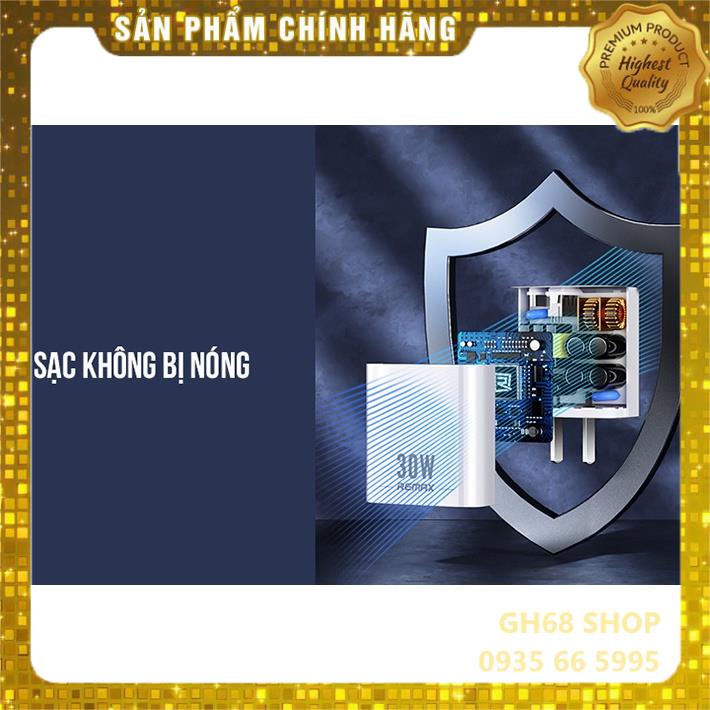 Củ sạc nhanh 30w U82 2 cổng chuẩn PD và QC 3.0 - chính hãng Remax