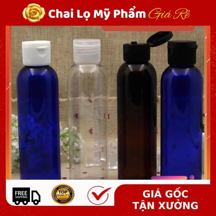 Chai Chiết Mĩ Phẩm ❤ RẺ VÔ ĐỊCH ❤ Chai trong nắp bật 150ml,200ml,250ml , Chai lọ chiết mỹ phẩm , phụ kiện du lịch