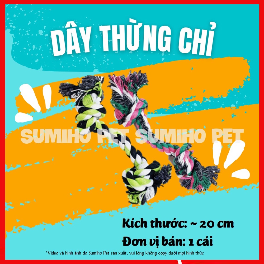 Đồ chơi tương tác với thú cưng Sumiho - Dây thừng 20cm (giao màu ngẫu nhiên)