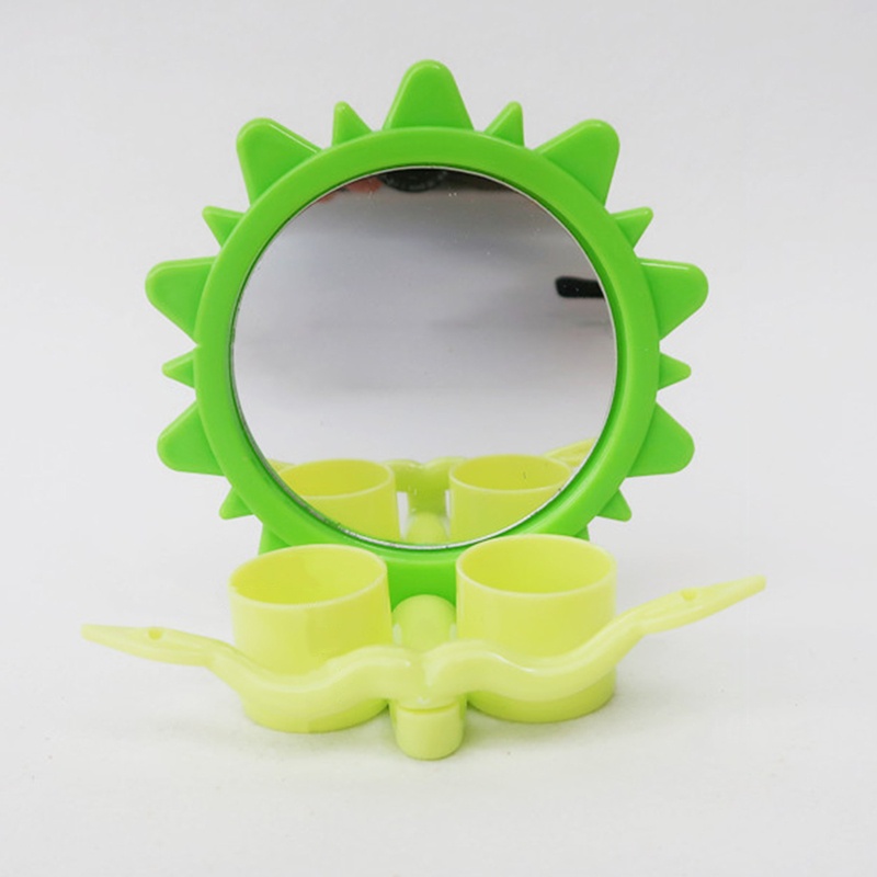 Bát Đựng Thức Ăn / Nước Uống Có Gương Treo Bằng Nhựa Dành Cho Chim Vẹt