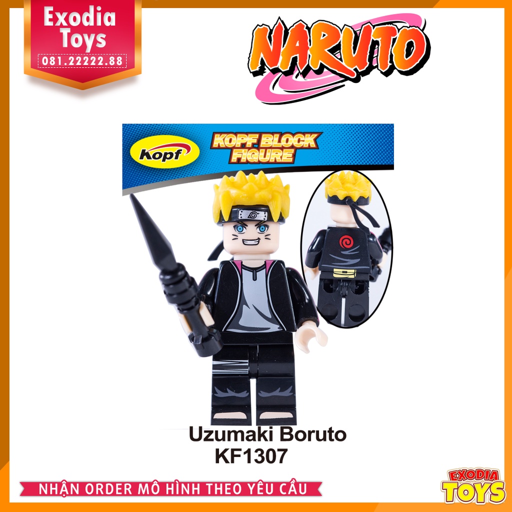 Xếp hình Minifigure Boruto Hậu Sinh Khả Úy - Đồ Chơi Lắp Ghép Sáng Tạo - KOPF KF6112