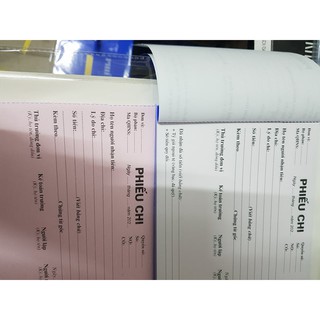 Phiếu Thu- Chi - Xuất - Nhập 2 LIÊN ( A5 60 tờ , 100 TỜ)