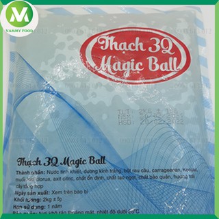 Trân Châu Quốc Hưng 3Q Magic Ball Ngọc Trai - nguyên liệu topping trà sữa giòn ngon loại 2kg