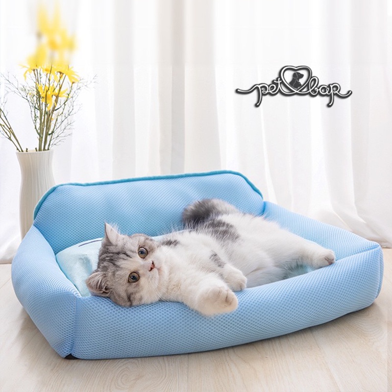 Đệm cho thú cưng vải lưới 3D thoáng khí có thể tháo rời - Nệm cho chó mèo thoáng mát tránh vi khuẩn và nấm mốc