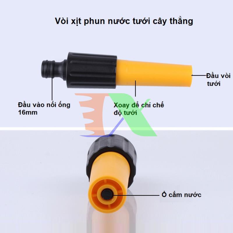 Combo 20 Vòi xịt nước tưới cây VOI-N16, rửa xe phun thẳng cao cấp