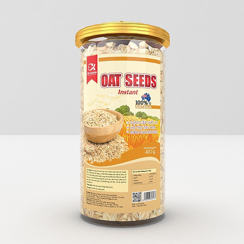 Yến mạch cán mỏng (Rolled Oats) 420gram - GIA KHÁNH