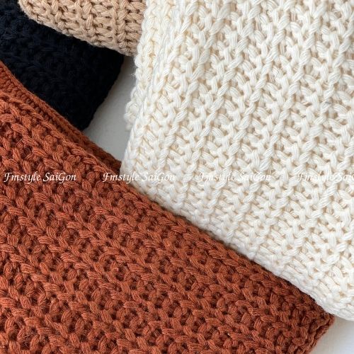 Áo khoác len nữ dây kéo cardigan mỏng thu đông thời trang ulzzang hàn quốc Fmstyle Saigon 21KLU10P51405-21KLU11JM1901 | BigBuy360 - bigbuy360.vn