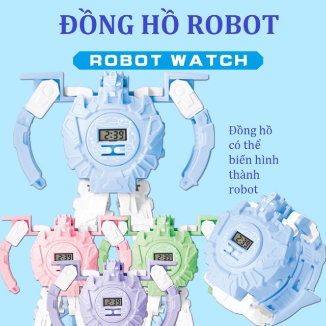 CÓ HÌNH THẬT - Bộ đồ chơi đồng hồ biến hình Robot Siêu Nhân