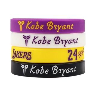 Vòng tay silicon chủ đề ngôi sao bóng rổ Kobe Bryant/ James/ Harden/ Curry/ Owen màu sắc dạ quang phát sáng