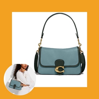 TNS  - Túi xách tay Soft Tabby Shoulder bag - xám xanh