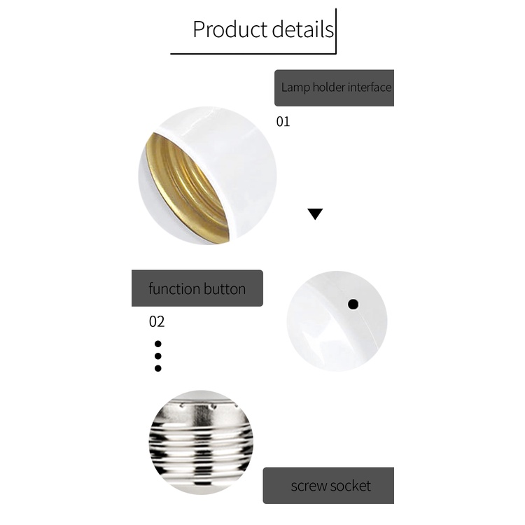 Ewelink Bộ Chuyển Đổi Bóng Đèn Thông Minh Wifi Đế Đèn 90-250V Đuôi bóng đèn E27 các loại - Chuôi đèn ngoài trời,Đuôi thông minh Hàng VN chất lượng cao