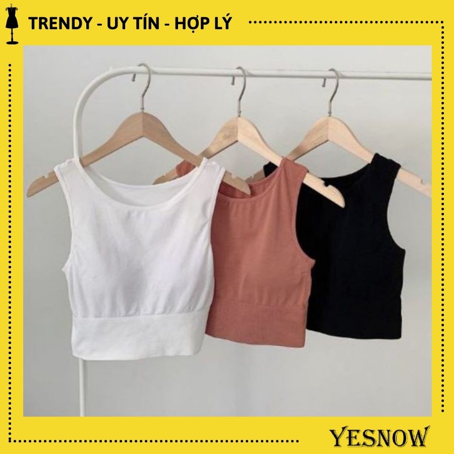 ÁO BRA MẪU MỚI SIÊU HÓT- áo có miếng lót ngực- dáng áo croptop trẻ trung | BigBuy360 - bigbuy360.vn