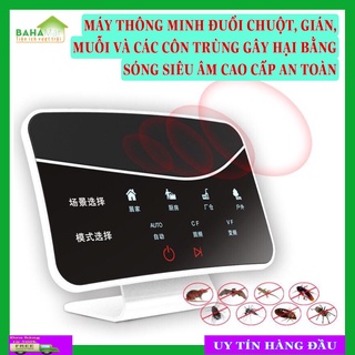 Máy thông minh đuổi chuột, gián, muỗi và các côn trùng gây hại bằng sóng siêu âm cao cấp an toàn "bahamar"